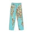 thumbnail image 5 of Balery Men'S World Travel Line Icons Map Pants,Sleepwear Pants,Pajama Pants,Pj Bottoms Drawstring And Pockets-Small, 5 of 9