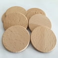 thumbnail image 3 of Oblea de madera de haya en hileras redondas, material para accesorios de joyería, material para muelas, artesanías de madera, 3 of 6