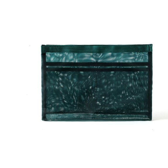 Simple Transparent Cloth Fashion Travel Lipstick Bag Storage Bag Makeup Case Cosmetic Bag Mesh Insert Bag GREEN SMALL