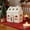 A, variant on Orangide Ceramic Christmas House, White L-Shape Miniature Village Ornament with Cut-Out Windows, Festive Display for Holiday Home Decor, Christmas Village Set with Hand-Painted Details