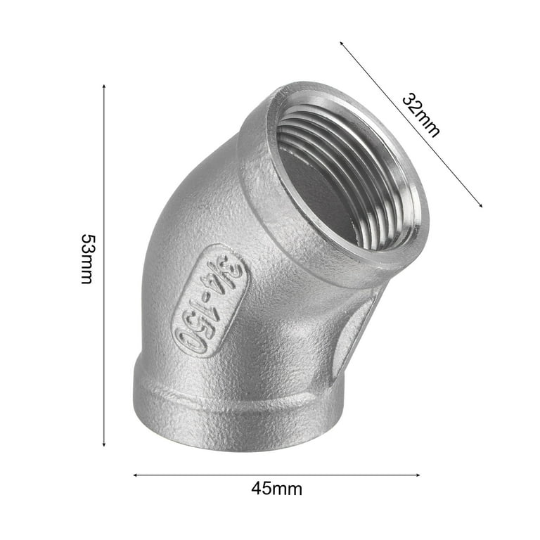 Uxcell 3/4 NPT Female Thread 45 Degree Elbow Pipe Fitting