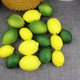 thumbnail image 1 of 12 piezas amarillo y verde Artificial realista simulación limón fruta falsa para fiesta en casa decoración de Navidad, 1 of 2
