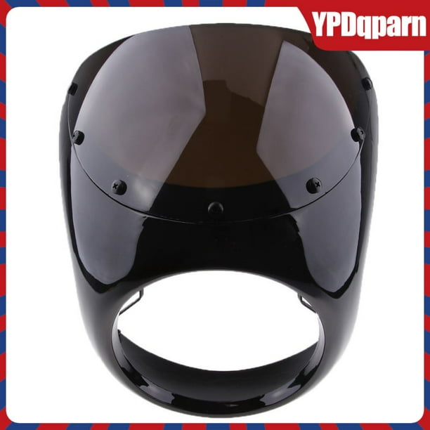 cubierta de carenado para faros delanteros de 7 pulgadas para motocicleta, parabrisas y retro café racer drag, compatible con 16,5-18 mm redondo huangjie unisex