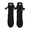 thumbnail image 2 of Calcetines casuales para correr, regalos divertidos, calcetines de pareja con succión magnética 3D negro, 2 of 9