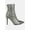 Black, variant on Moolah Embossed Stiletto Heel Ankle Boots