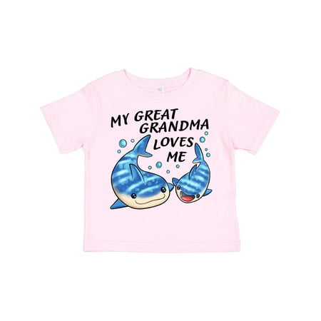 

Inktastic My Great Grandma Loves Me- Whale Shark Gift Toddler Boy or Toddler Girl T-Shirt