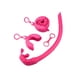 thumbnail image 2 of Soidarity Tubo de esnórquel plegable de silicona para hombres y mujeres, manguera de respiración húmeda enrollable portátil para natación y buceo, Deportes acuáticos Rosa roja Soidarity OD026674-05, 2 of 6