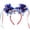 AA, variant on 4Th of July Patriotic Headband for Women Girls, Ongmies Red White Blue Star Tinsel Headband with Tassels, Sparkly Independence Day Hair Accessories for Party Parade Festival Decorations