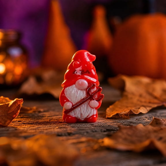 Fmbmuo Mini Halloween Ornament Set Resin Figurines With Pumpkin House And Wizard For Tabletop And Shelf Display