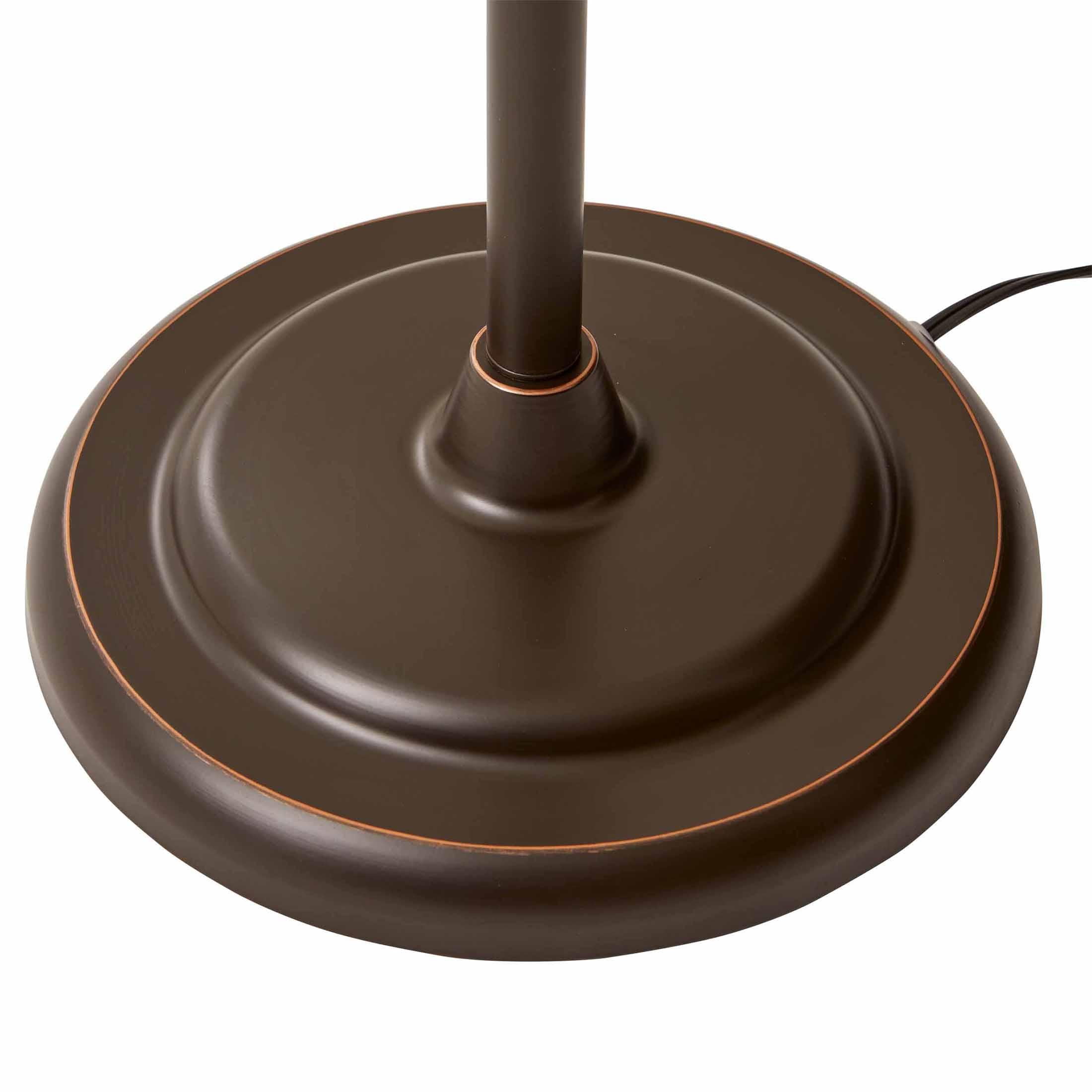 Better Homes & Gardens 71" New Ribbed Frosted Glass Oil Rubbed Bronze Floor Lamp, Modern Styling