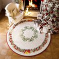 thumbnail image 2 of Christmas Carpet Home Decor Round Living Room Carpet Non-Slip Easy Care Rugs, 2 of 4