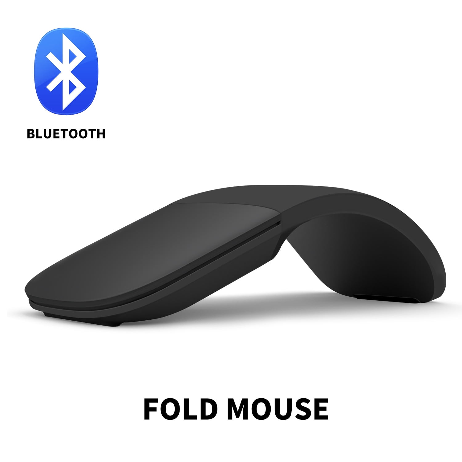 Wireless Bluetooth Mouse for Surface Laptop, Arctouchmouse Foldable Rechargeable Mouse with USB Receiver & Touch Scroll, Slim Travel Computer Accessory