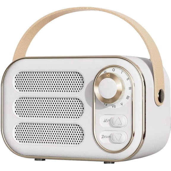 Retro Bluetooth Speaker,Vintage Portable Wireless Bluetooth Speakers with Loud Volume,Support TF Card,U Disk,AUX Input,Small Wireless Speaker for Home/Party/Office/Outdoor,Great Gifts for Adults Kids