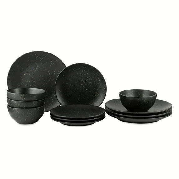 Thyme & Table Merrick 12-Piece Ceramic Dinnerware Set