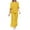 Yellow, variant on LEKWK Linen Sets for Women 2 Piece Plus Size Long Sleeve Crewneck Loose Fit Tops and Wide Leg Palazzo Pants Summer Casual Beach Vacation Outfits