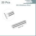 thumbnail image 2 of Uxcell 20Pack 304 Stainless Steel Rods, 3.5mm x 26mm Metal Solid Shaft Round Rod Lathe Bar Stock for Model Plane Cars Ship DIY Craft Metal Working, 2 of 5
