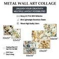 thumbnail image 4 of Designart "Framed Vintage Elegance I" Damask Wall Art Set Of 5 - Gold Bohemian Living Room Metal Art Set, 4 of 6