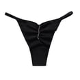 thumbnail image 1 of B91xZ String Underwear for Women Printed Seamless Bikini Panties,Black S, 1 of 2