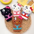thumbnail image 2 of Sanrio-funda estereoscópica 3D de Hello Kitty para IPhone, carcasa trasera suave de silicona para IPhone 14, 13, 12, 11 Pro Max, XR, XS, 7, 8 Plus, SE2020, Y2K Fivean unisex, 2 of 2