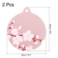 thumbnail image 2 of 2pcs Induction Cooktop Protector Mats, Induction Stove Protector, Plum Flower Pattern with Handle (Pink), 2 of 6