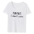 thumbnail image 1 of Camiseta para mujer Salvador Tops de verano con cuello redondo transpirable y elegante S, 1 of 9