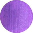 thumbnail image 1 of Ahgly Company Indoor Round Oriental Purple Industrial Area Rugs, 7' Round, 1 of 4
