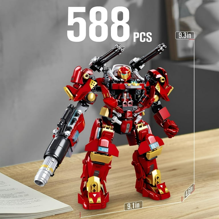 Mech Robot Transforming Building Blocks Set for Adults,City