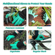 thumbnail image 3 of 2 Pares Guantes Protectores De Jardineras De Jardinería Malubero Morado y Verde, 3 of 5
