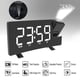thumbnail image 1 of Reloj despertador multifuncional con proyección LED, FM y carga USB, ajuste de brillo en 4 niveles, doble alarma y memoria de apagado, color blanco., 1 of 6
