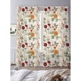 thumbnail image 3 of Vintage Flower Bird Butterfly Herb Sheer Curtains 84 Inches Long 2 Panels Country Garden Light Filtering Semi Sheer Window Curtains Drapes for Bedroom Living Room 52"x84", 3 of 7