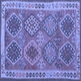 thumbnail image 1 of Ahgly Company Indoor Square Oriental Blue Traditional Area Rugs, 5' Square, 1 of 4