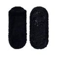 thumbnail image 2 of Mens Plush Low Cut Thermal Home Socks Anti-Skid Bottom Soft Cozy Winter Casual Bedroom Socks Black One Size, 2 of 6