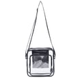thumbnail image 1 of Bolso de mensajero transparente para el trabajo y viajes de negocios para hombres y mujeres, aprobado para estadios - Bolso de hombro transparente tipo bandolera para eventos deportivos y, 1 of 5