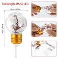 thumbnail image 3 of Christmas Globe String Lights, 10 Bulbs Battery Powered Mini Snowflake Fairy String Light for Home, Bedroon, Xmas Tree Decor , New Year Decorations, 3 of 9