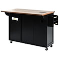 thumbnail image 2 of Kitchen island with 47 drop leaf and 36.5" height for customizable countertop and suitable height in bedrooms, 2 of 6