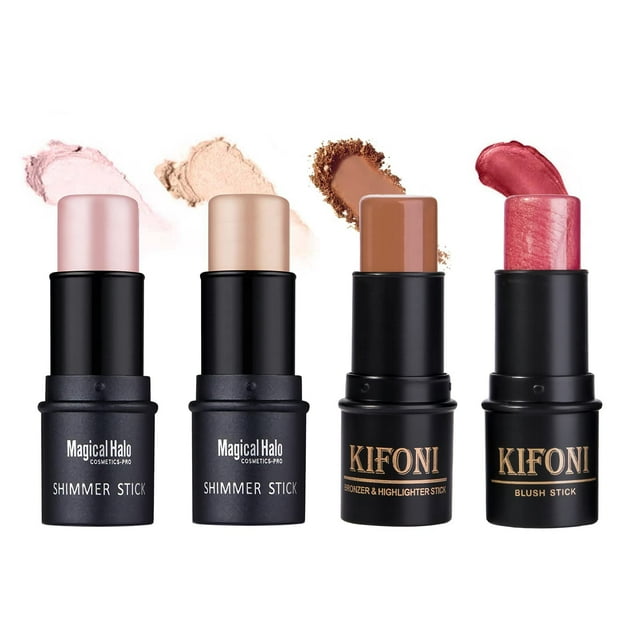 Set de iluminadores y coloretes MAKEUM Contour Stick SUMEITANG, 4 unidades