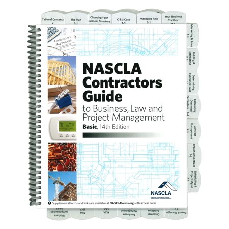 Highlighted and Tabbed - NASCLA Contractors Guide to Business, Law and Project Management, Basic 14th Edition - from Exam Books