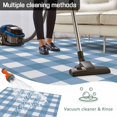 thumbnail image 5 of Blue White Plaid Outdoor Rug 4x6 Ft - Reversible Patio Rug Outdoor Camping Rugs, Gradient Geometric Buffalo Checkered Washable Indoor Outdoor Area Rugs, Non-Slip Outdoor Carpet Runner for Deck/Porch, 5 of 8
