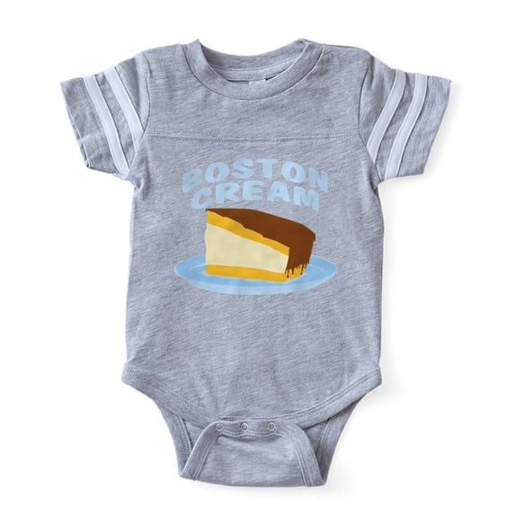 CafePress - BOSTON CREAM - Cute Infant Baby Football Bodysuit