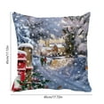 thumbnail image 3 of Funda de Cojín de Terciopelo con Estampado de Árbol de Navidad | Poliéster Multicolor | 45X45Cm | Decoración Navideña E Idea de Regalo, 3 of 6