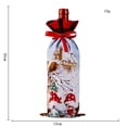 thumbnail image 5 of RV 3 piezas Poinsettia y Black Plaid Christmas Tree Dress Christmas Delantal Christmas Stocking Mantel Set Decoraciones para el hogar Vienen en todos los tamaños Sincero Electrónica, 5 of 5