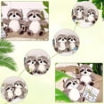 thumbnail image 4 of 2 piezas de mapache de peluche, mapache pequeño, animal de peluche, lindo mapache de peluche, mapache marrón, peluche, mapache del bosque, juguete de peluche, animal de peluche suave, 4 of 5