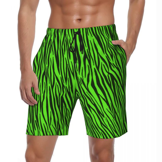 Summer Gym Shorts Men Zebra Stripe Running Surf Animal Print Custom Board Short Pants Stylish Comfortable Swim Trunks Plus Size