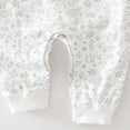 thumbnail image 6 of Ulanda Baby Coming Home Outfit Boy Girl Cotton Long Sleeve Romper Jumpsuit Plain One-Piece Clothes (Light Gray, 6-9 Months), 6 of 7
