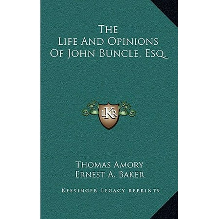 The Life And Opinions Of John Buncle Esq Walmart Com