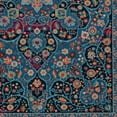thumbnail image 7 of Linon Emerald Grenier Woven Microfiber Polyester 5'x7' Rug in Navy, 7 of 7