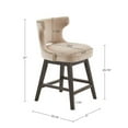 thumbnail image 3 of Swivel Counter Stool - Beige, 3 of 4