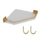 thumbnail image 5 of Estante Flotante De Esquina De Acrílico, Estante De Almacenamiento De Cocina Dorado Montado En La Pared, Estante De Esquina Impermeable, Estantes Flotantes De Esquina Para, 5 of 7