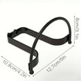 thumbnail image 2 of Semi Circular Wall Mounted Cowboy Hat Rack Functional Storage And Decorative Display Organizer For Western Home, 2 of 2