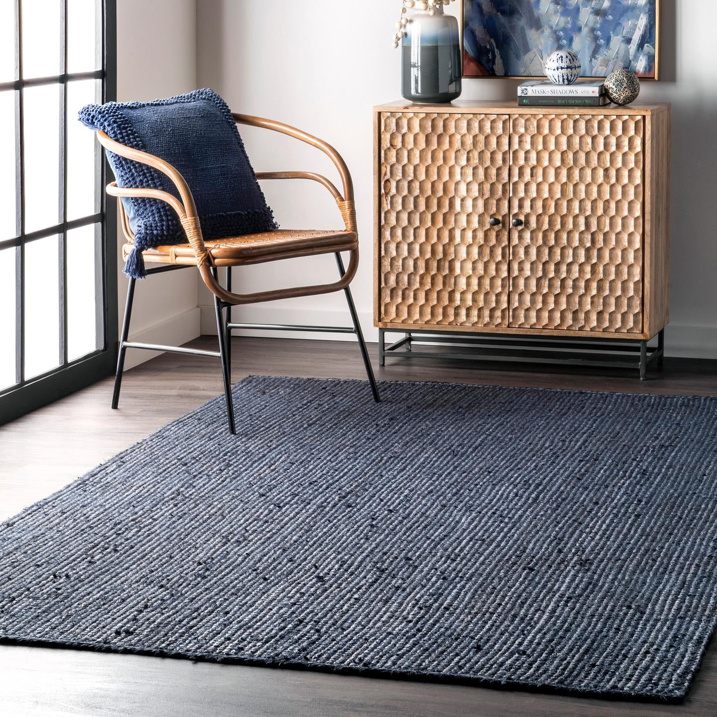 nuLOOM Rigo Hand Woven Jute Area Rug